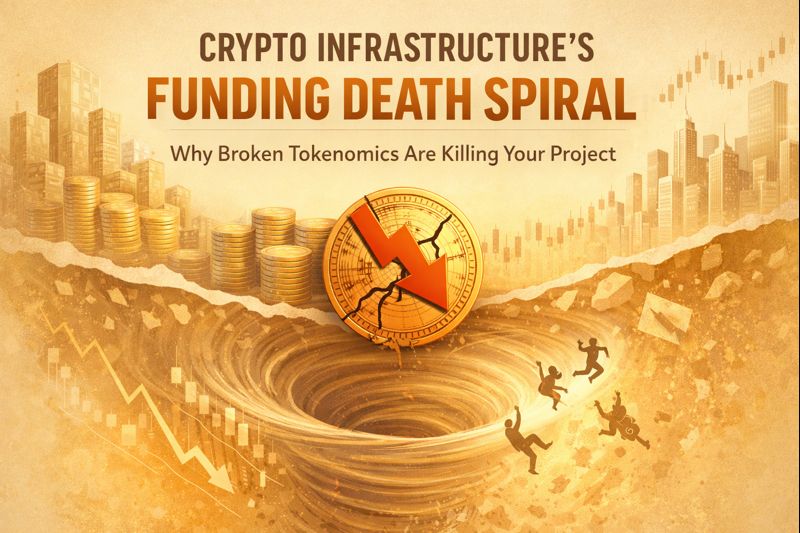 Crypto Infrastructure's Funding Death Spiral &mdash; Why Broken Tokenomics Are Killing Your Project