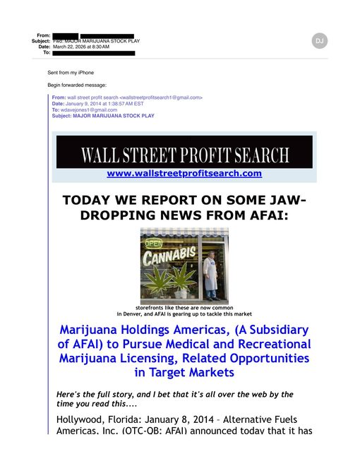 Wall Street Profit Search — Cannabis Industry Report